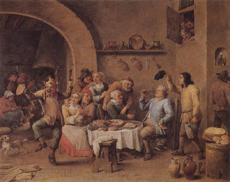 TENIERS, David the Younger Twelfth Night Spain oil painting art